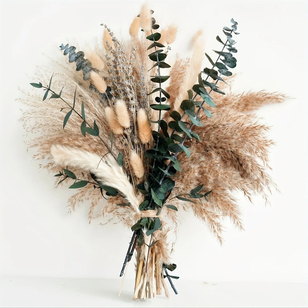 Dried Flower Pressed - 80Pieces Natural Dried Flowers Bouquet Home