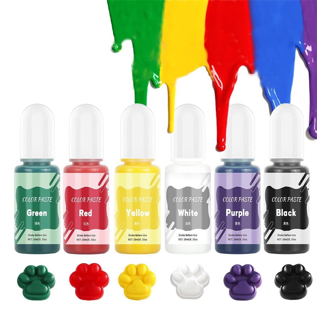 Resin Dye Opaque - 10ml Solid Color Paste High Concentration