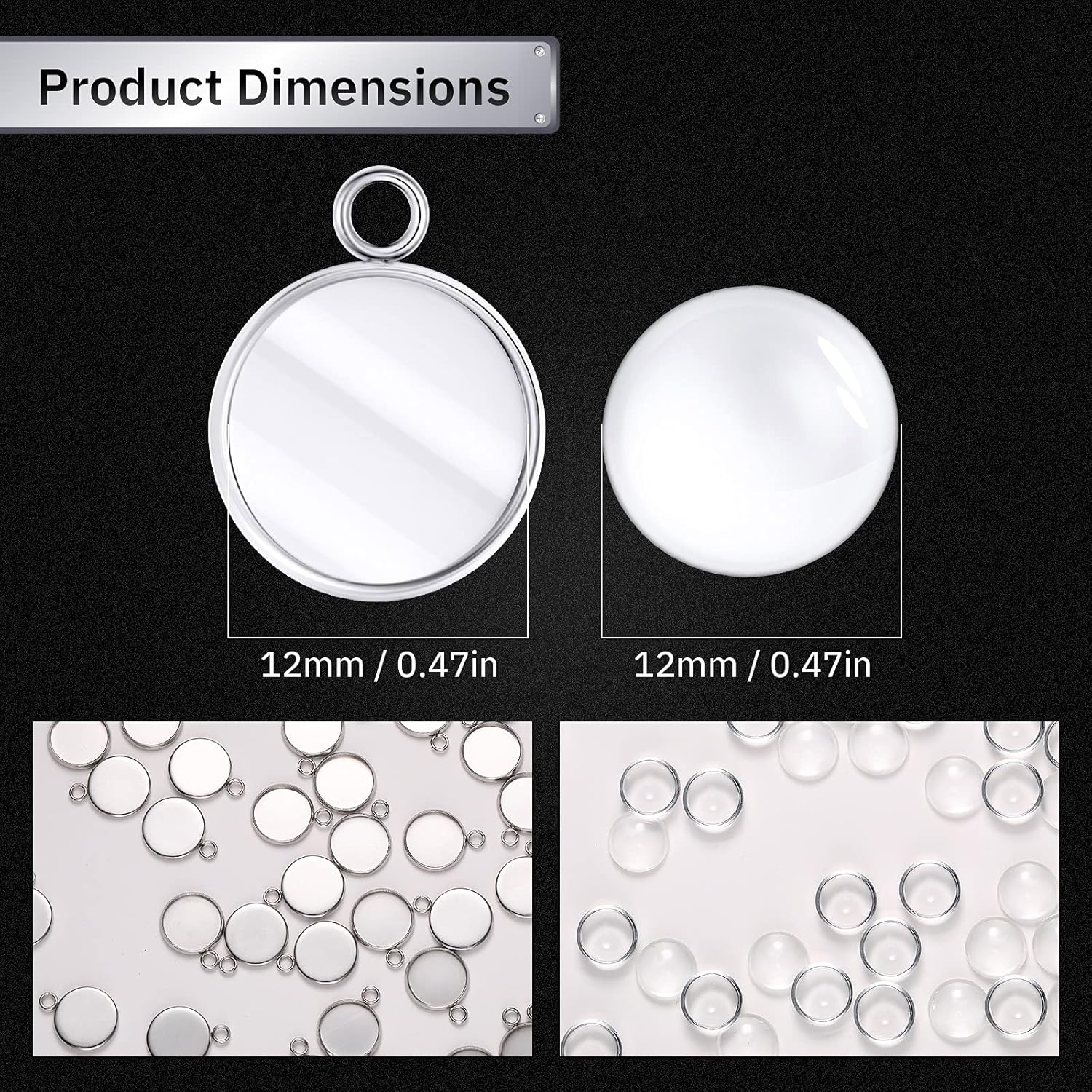 20 Pieces Stainless Steel Roun - Resin Art Handmade review and price