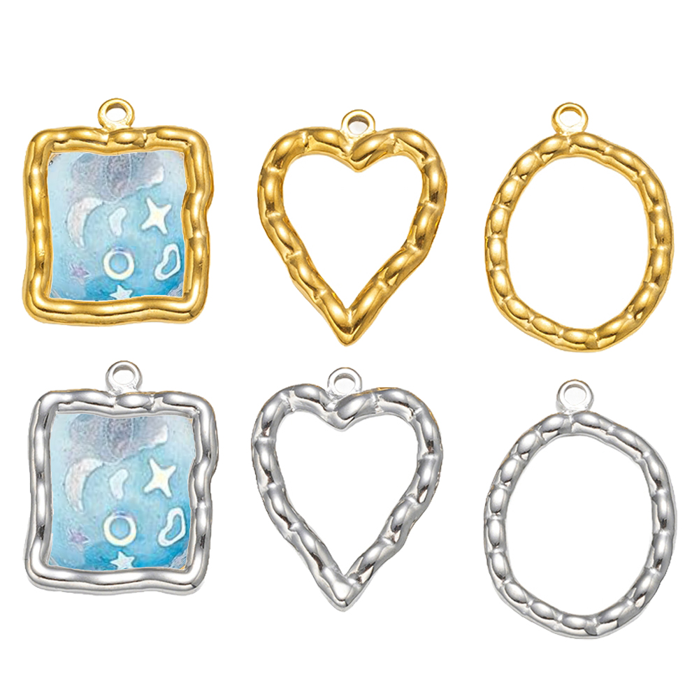 5pcs Stainless Steel Heart Rou - Resin Art Craft review and price