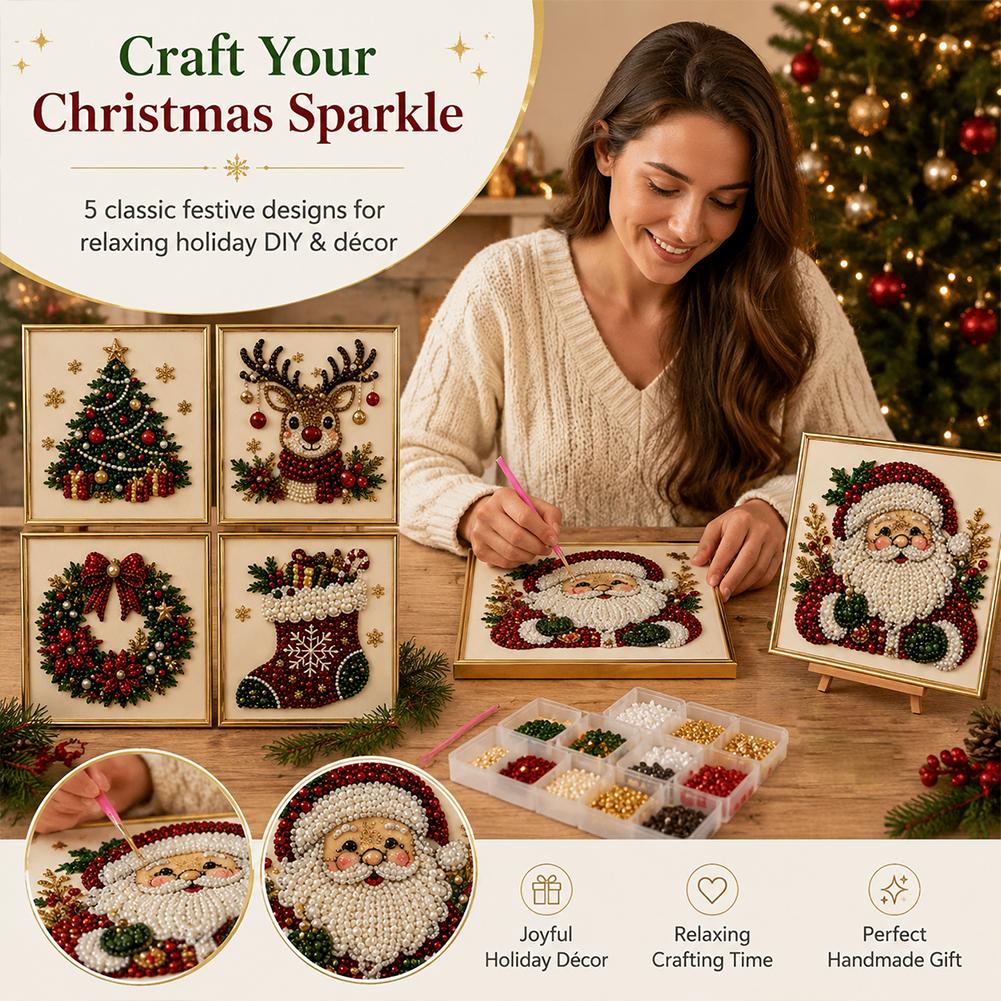 Christmas Santa Claus Pearl Ar - Resin Art Craft review and price