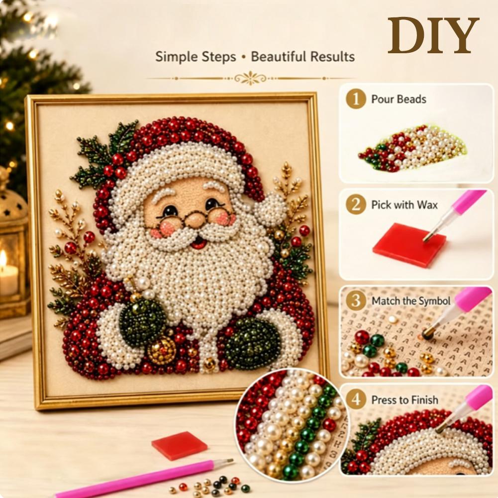Christmas Santa Claus Pearl Ar - Resin Art Craft review and price