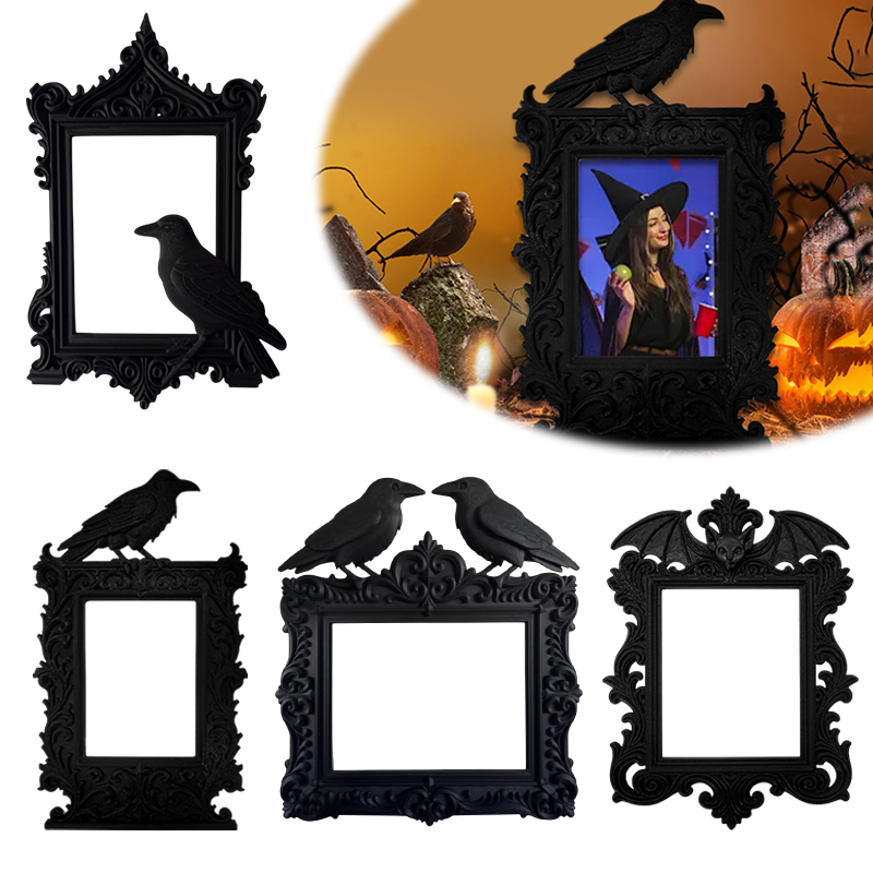 Decorations HaLLoween Crow Bat - Resin Art Photo Frame review and price