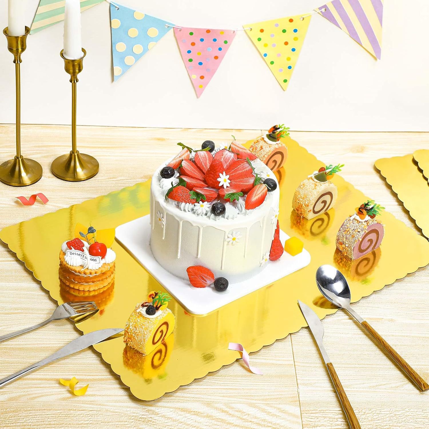10PCS 10*14inch Golden Rectang - Tray Mold Rectangle review and price