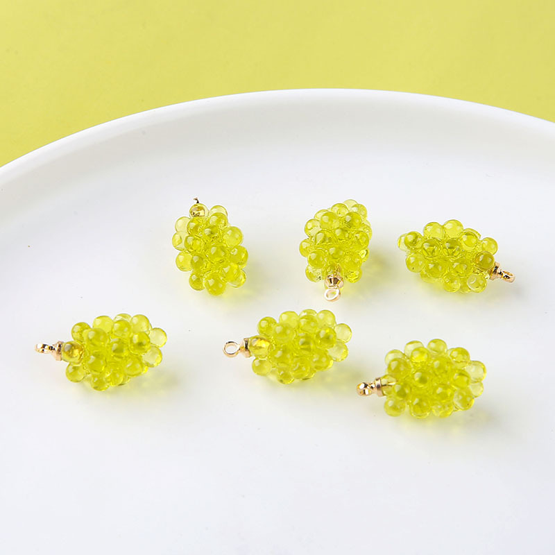 6pcs Cute Little Grapes Resin  - Resin Art Handmade review and price