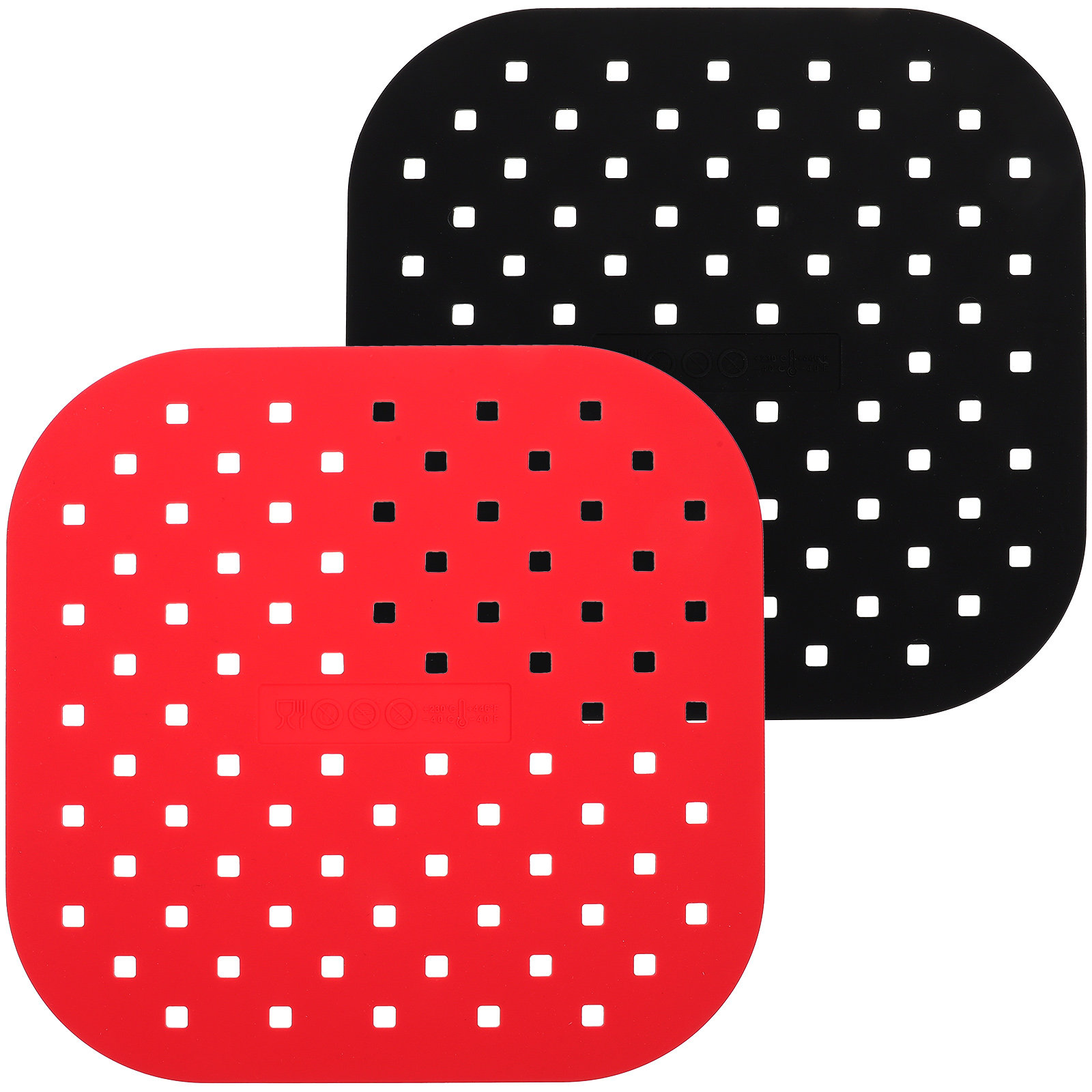2Pcs Air Fryer Liner Silicone  - Tray Mold Rectangle review and price