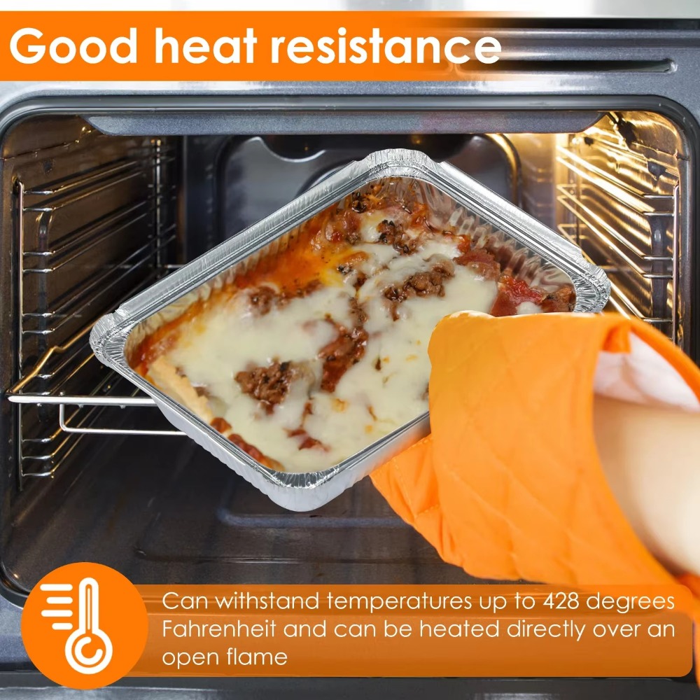 10PCS New With Lids Aluminum F - Tray Mold Rectangle review and price