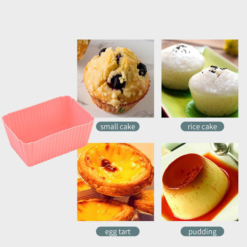 6PCS Cake Mold Silicone Rectan - Tray Mold Rectangle review and price