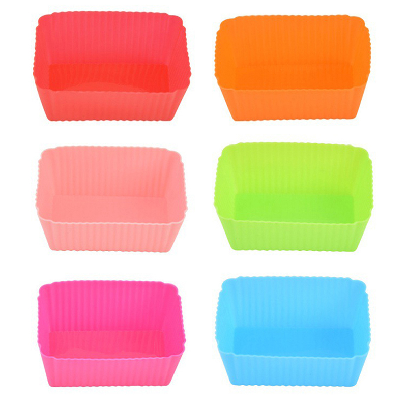 6PCS Cake Mold Silicone Rectan - Tray Mold Rectangle review and price