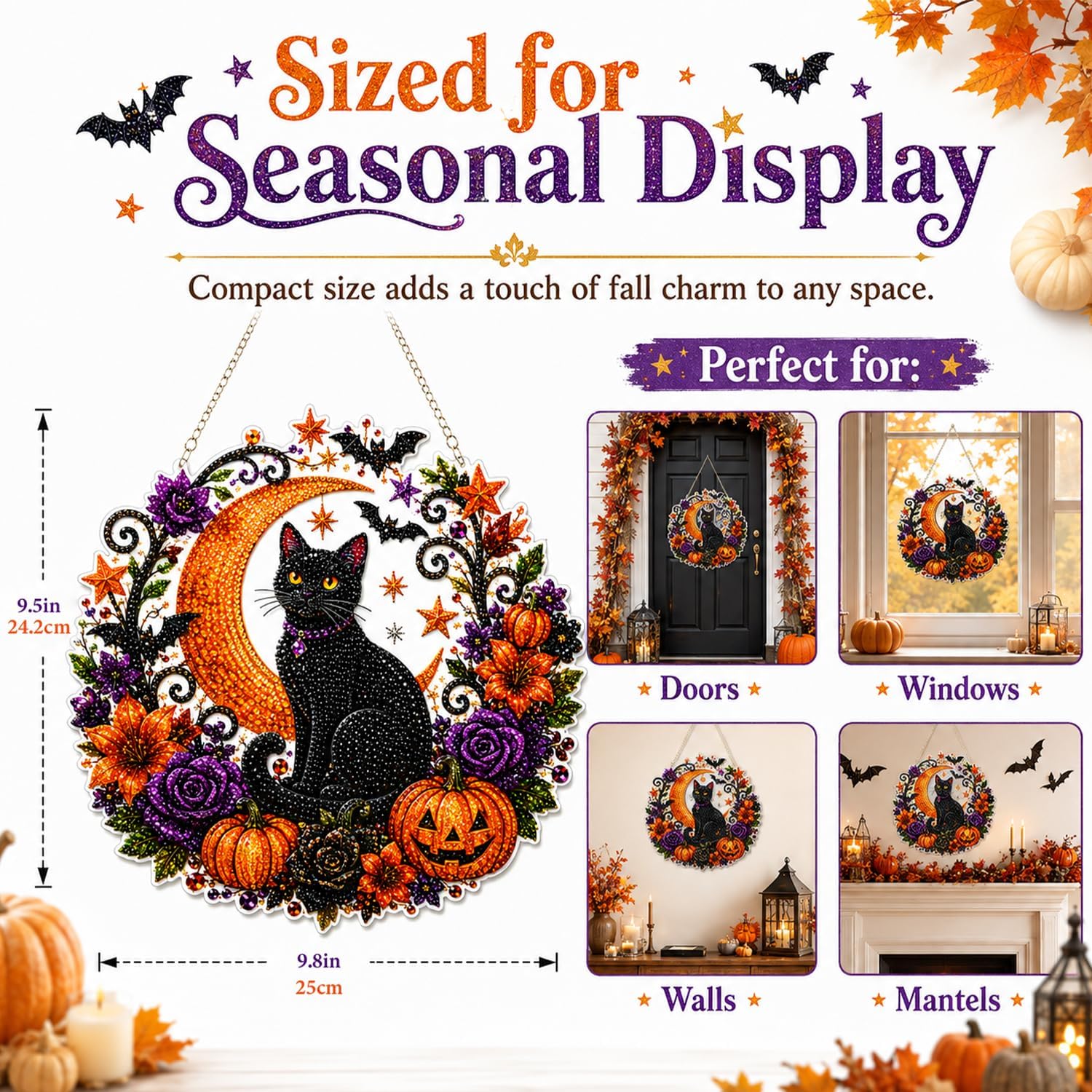 Halloween Pumpkins Diamond Art - Resin Art Flower review and price