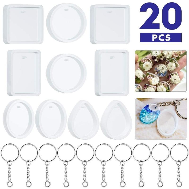 20Pcs Set DIY Keychain Pendant - Resin Art A Keychain review and price
