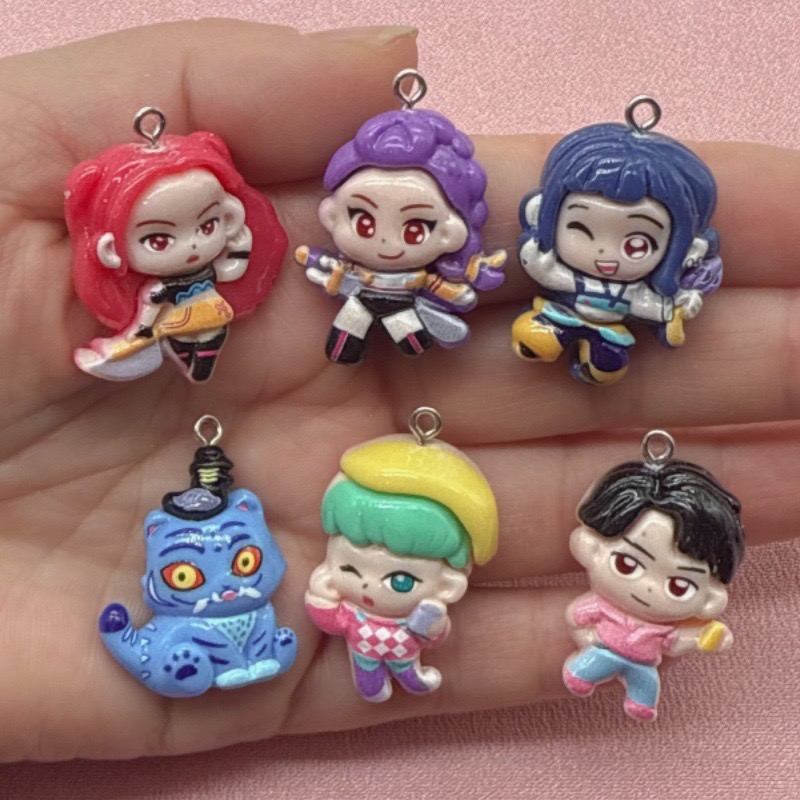 10pcs resin cartoon pendant, D - Resin Art Handmade review and price