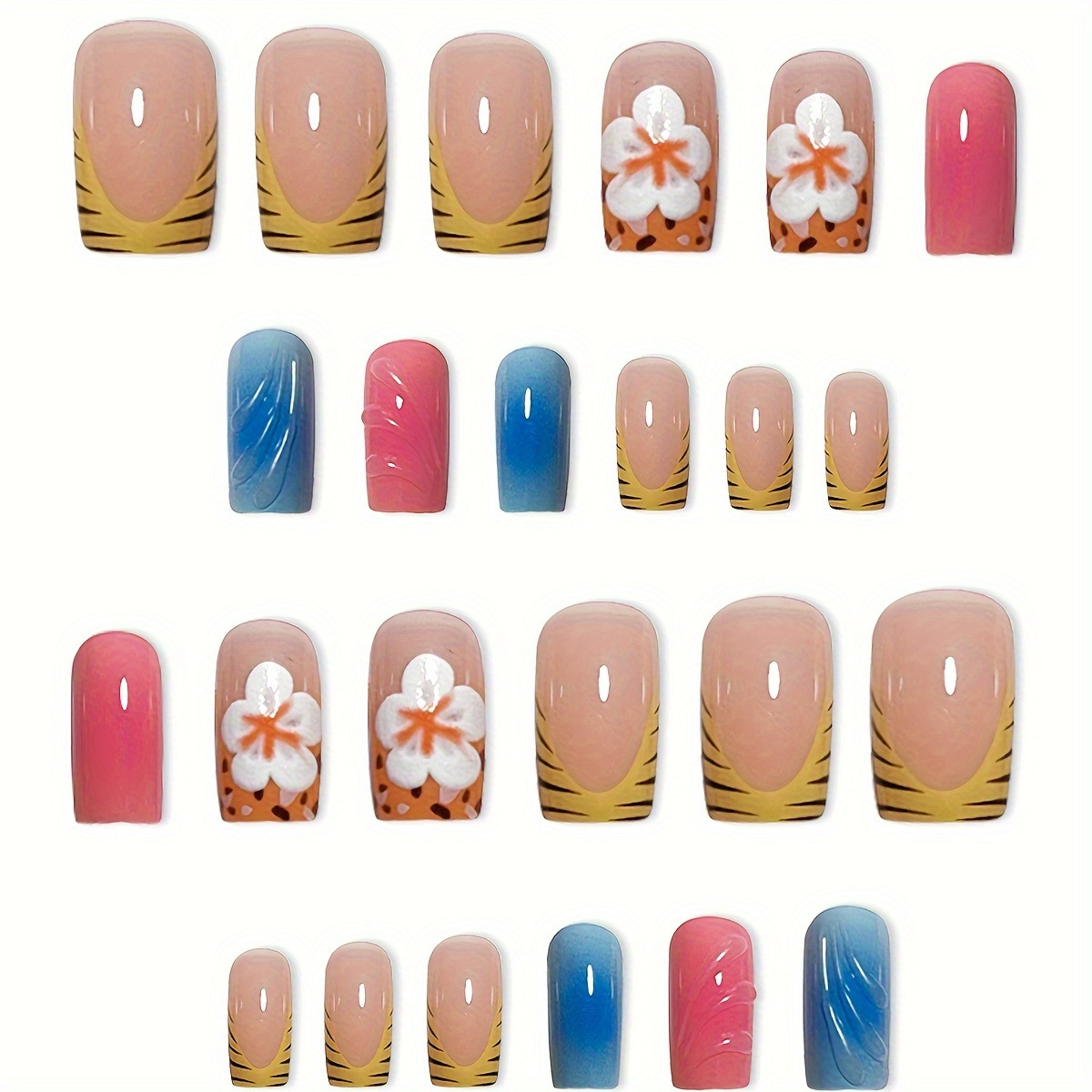 24pcs Short Square Head False  - Resin Art Flower review and price