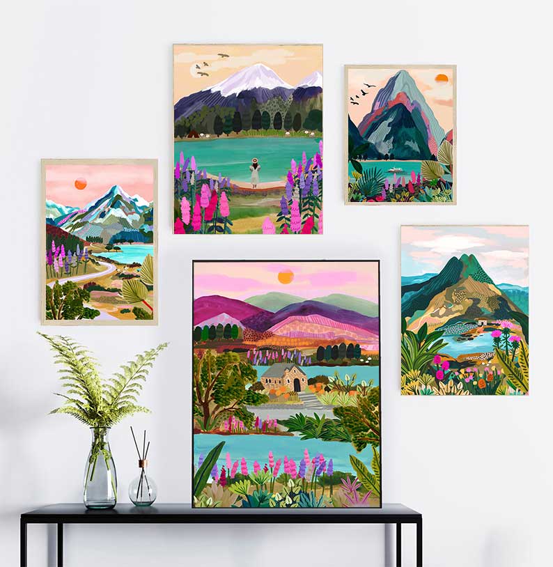 Landscape Poster New Zealand N - Resin Art New Zealand review and price