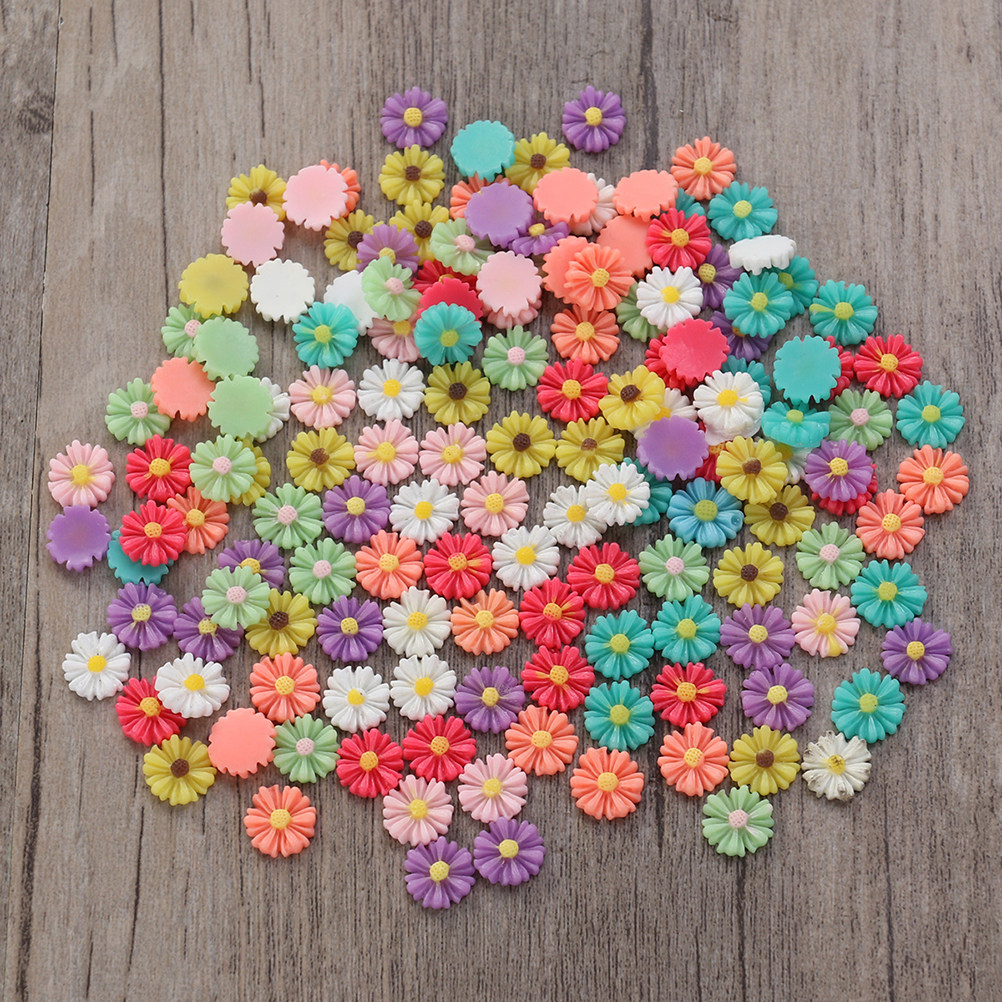 200Pcs 13Mm Resin Daisy Flower - Resin Art Flower review and price