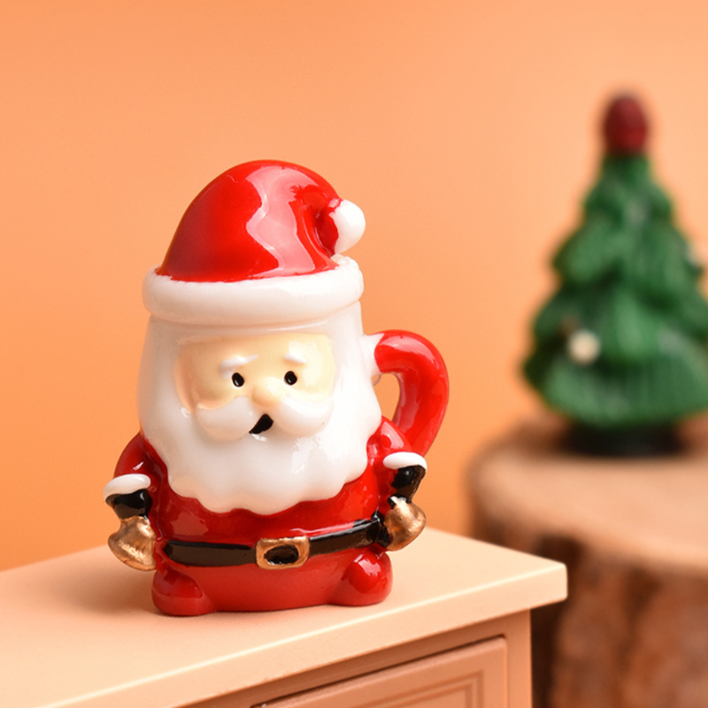 Mini Santa Teacup Ornament - R - Resin Art Handmade review and price