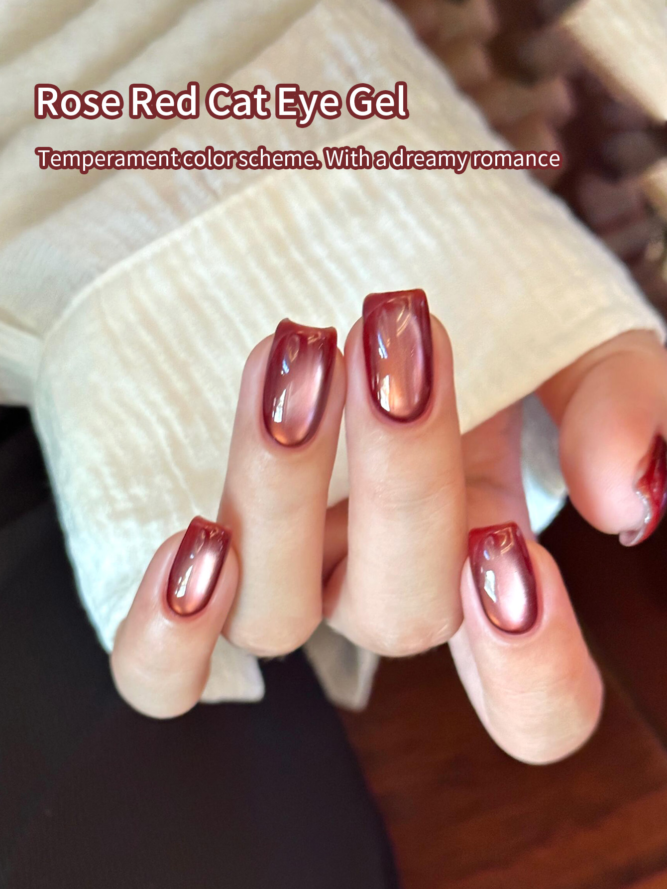 10ml Red Cat Eye Gel Polish So - Resin Dye Opaque review and price