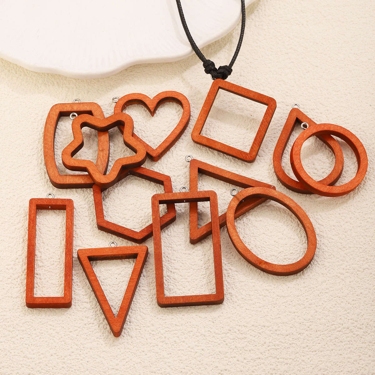 10PCS Triangle Rectangle Wood  - Resin Art Handmade review and price