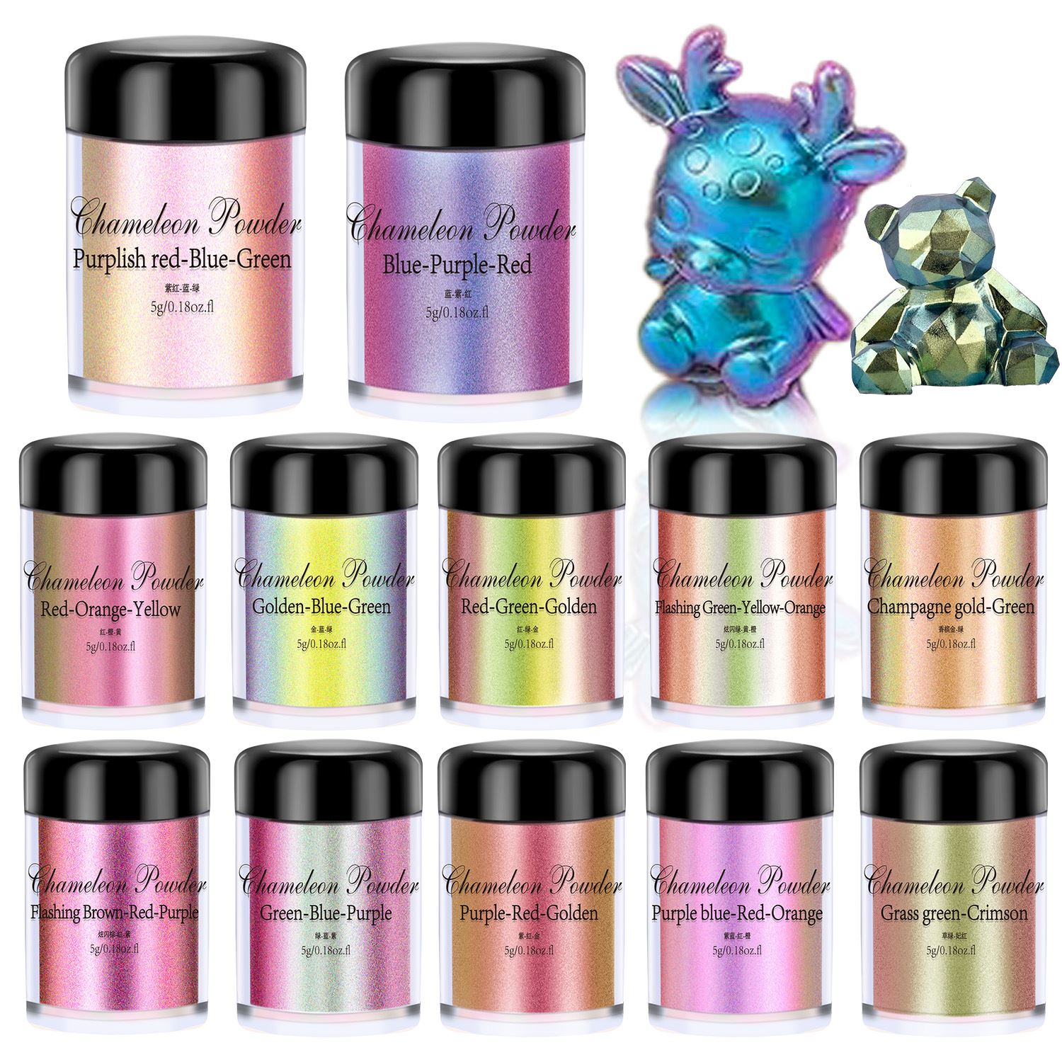 5g Chameleon Powder Nail Stain - Resin Dye Opaque review and price
